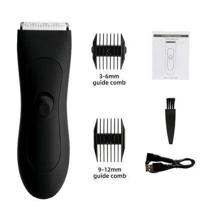 Men's Body Hair Trimmer And Women's Shaver With Bikini Attachment