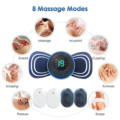 Portable Electric Neck Massager | With Pad & Remote Control For Targeted Relaxation