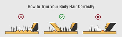 Men's Body Hair Trimmer And Women's Shaver With Bikini Attachment
