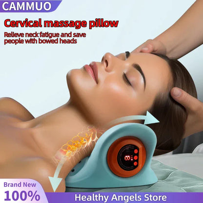 Neck And Shoulder Stretcher - Cervical Traction Cushion For Vertebral Alignment And Massage