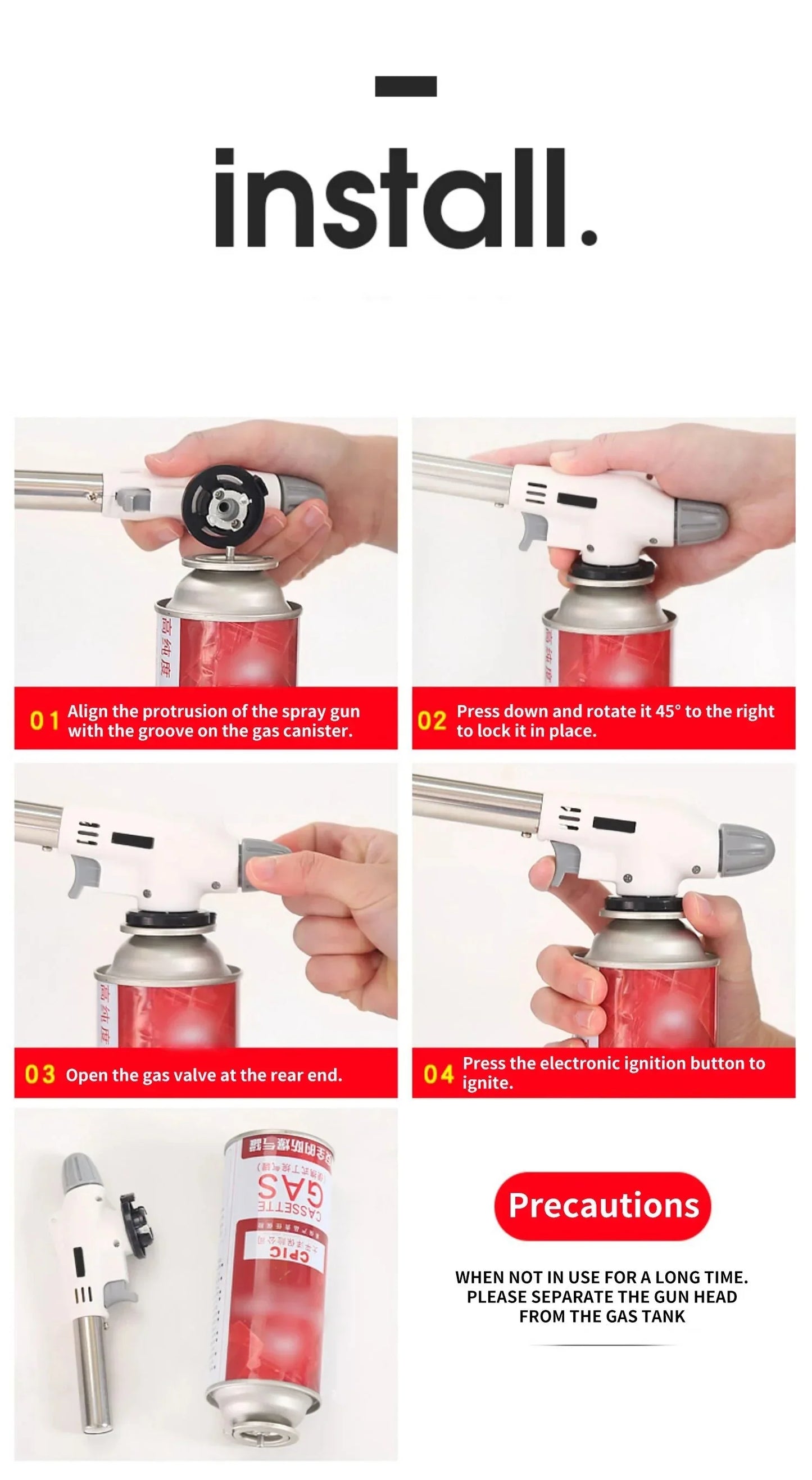 Portable Butane Gas Burner - Perfect For BBQ , Camping & Kitchen