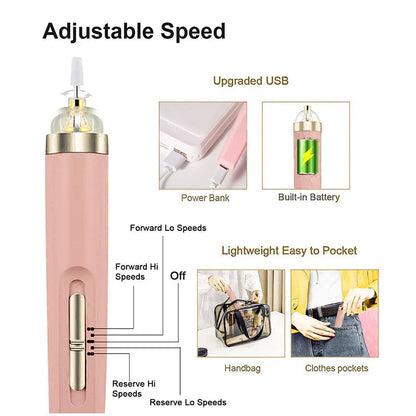 5-in-1 Electric Nail Care Device – Portable Manicure Tool With Led Light