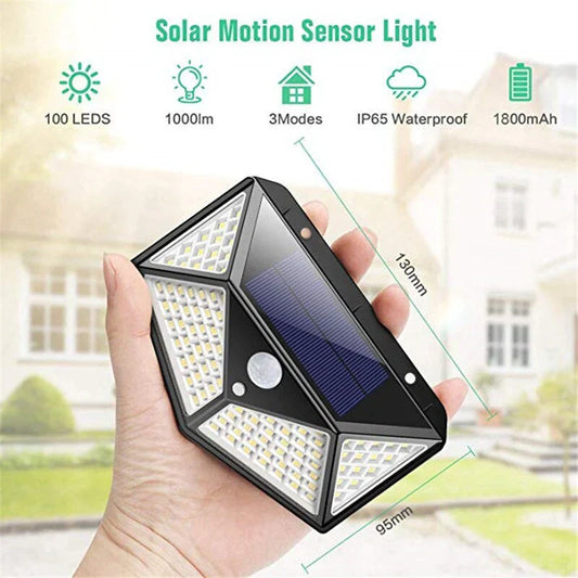 Versatile Solar Light - Weatherproof Led Outdoor Lamp With Motion Detector