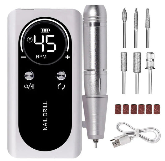 High-performance 45000rpm Portable Electric Nail Drill With Battery Quiet Design For Professional Manicure