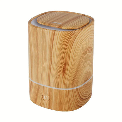 Ultrasonic Humidifier with Wooden Look - Quiet Aroma Diffuser with Led & Automatic Switch - Off