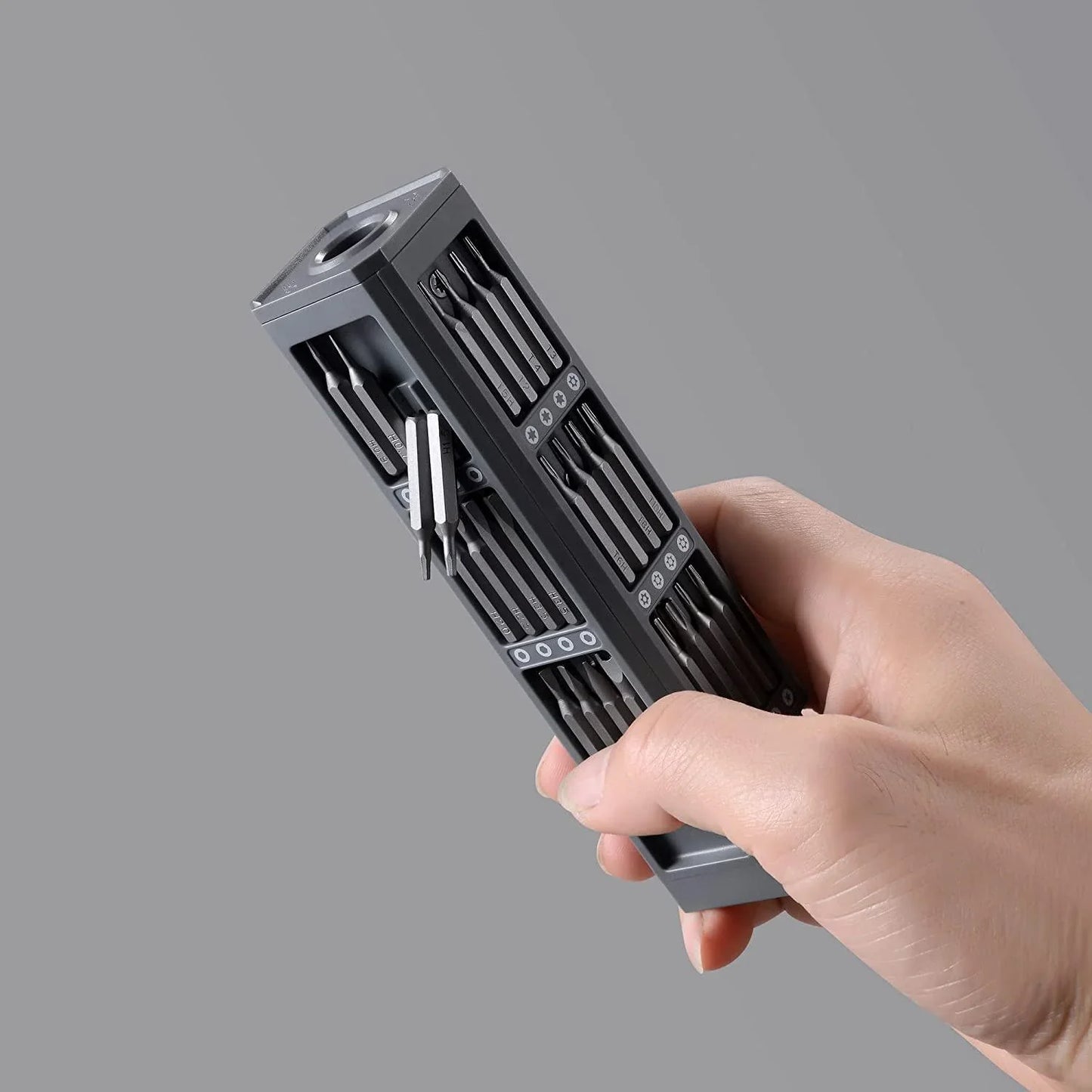 Professional Screwdriver Set with 24 Inserts for Precision Work