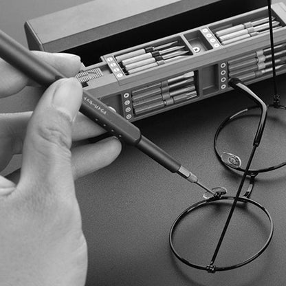 Professional Screwdriver Set with 24 Inserts for Precision Work