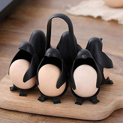 3 - In-1 Egg Holder with Cute Penguin Design