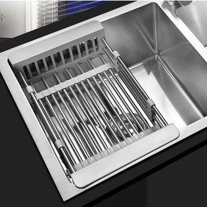 Extendable Sink Draining Rack - Space - Saving Crockery and Vegetable Holder for the Kitchen