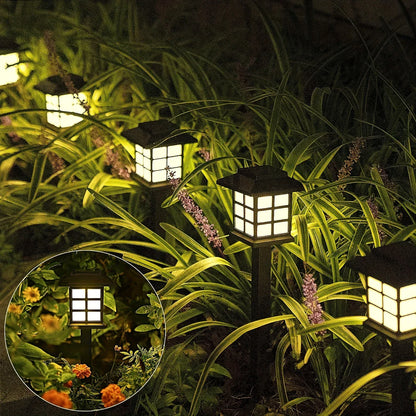 Lantern - Style Solar Garden Lights - Waterproof Led Path Lighting For Outdoor Areas