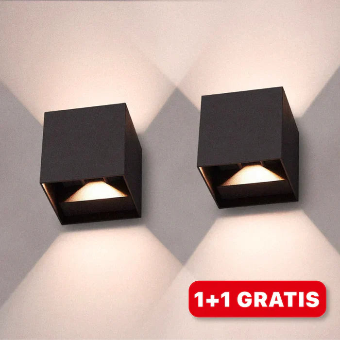 Modern LED Wall Light In Cube Design