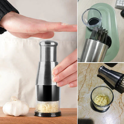 Multifunctional Garlic And Vegetable Chopper - Stainless Steel Chopper For Quick Cutting