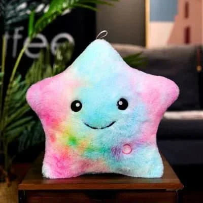 Luminous Star Cushion - Cosy Led Fabric Cushion With Colour Change And Cute Design