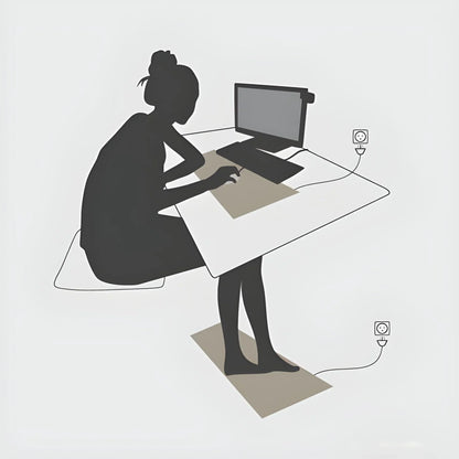Grounding Mat Made of Carbon Leather for Electronic Devices and Health