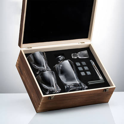 Exclusive Crystal Whiskey Set with Decanter and Glasses