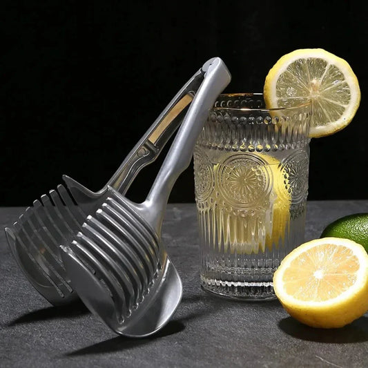 Stainless Steel Fruit and Vegetable Slicer - Cutting Aid for Precise Slices