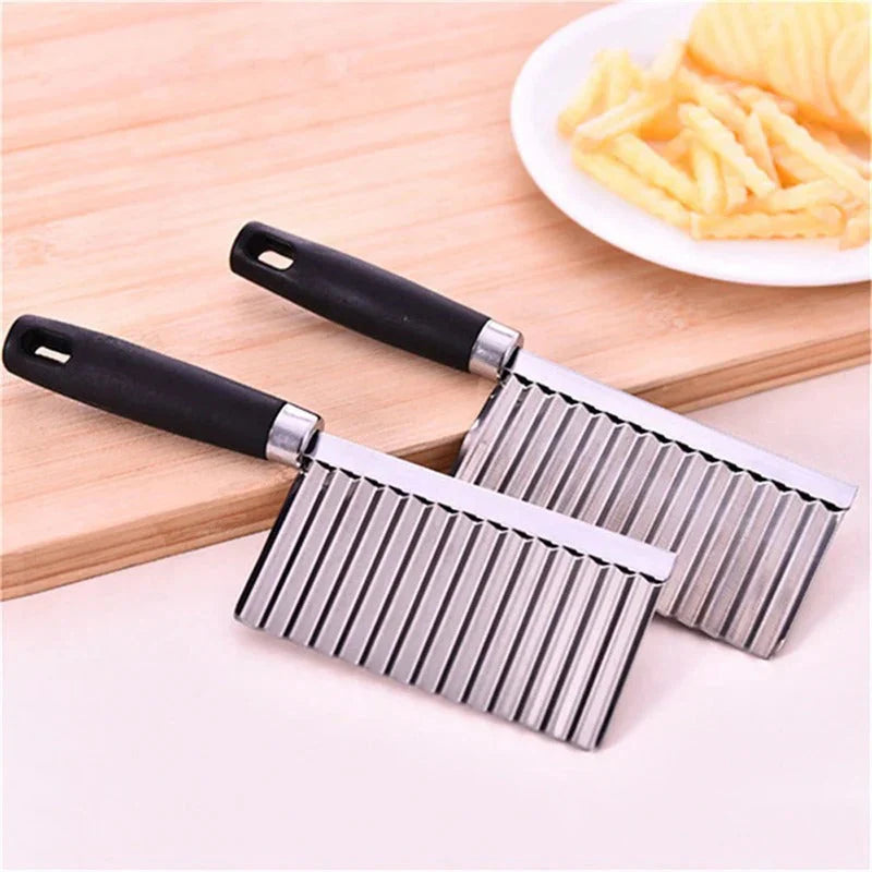 Stainless Steel Vegetable Knife - Serrated Knife for Chips & Vegetables