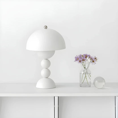 Modern Table Lamp in Scandinavian Design with Gold Accents