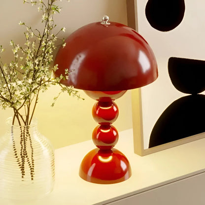 Modern Table Lamp in Scandinavian Design with Gold Accents