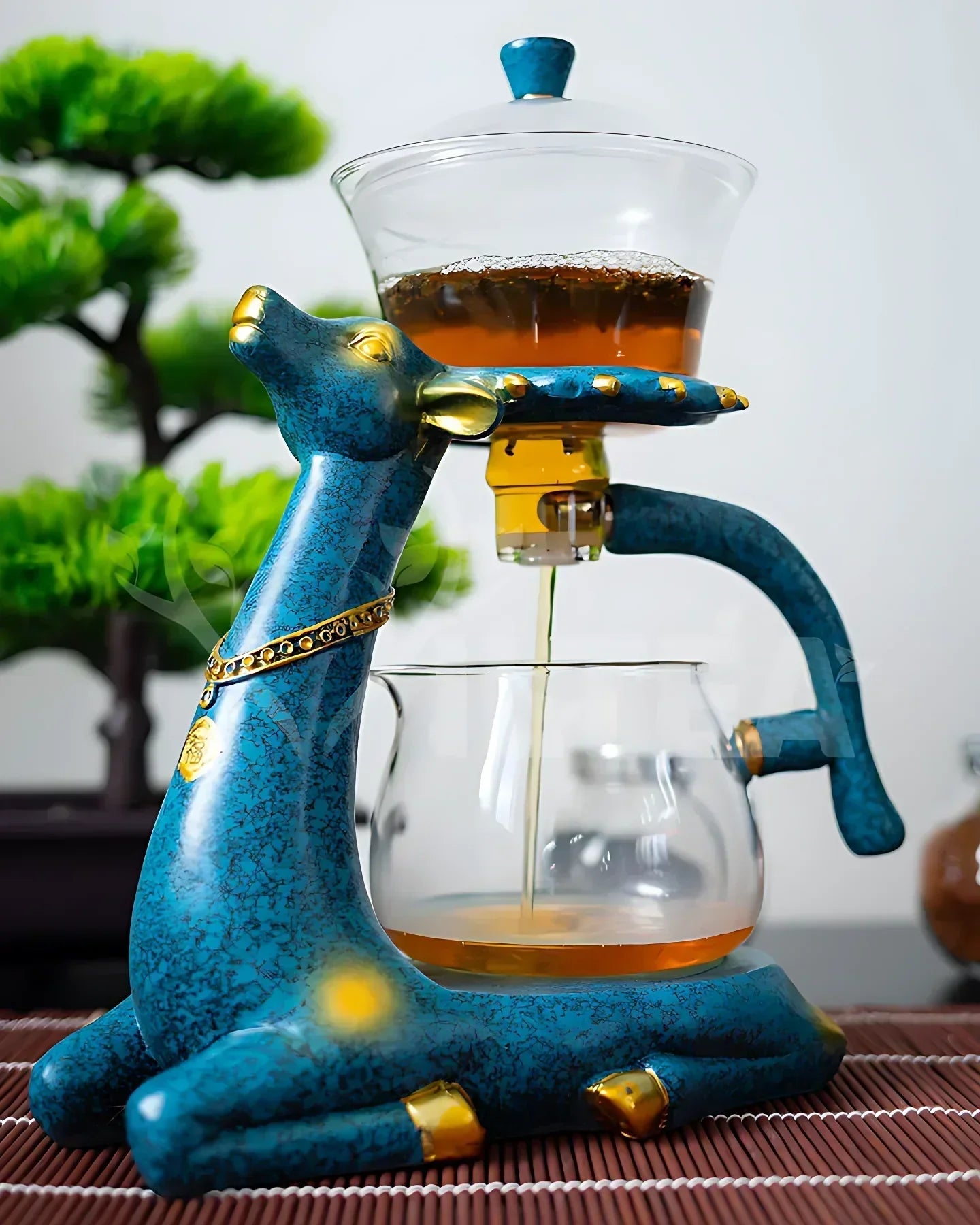 Artful Tea Brewing Set With Animal Design - Exclusive Tea Brewer For Stylish Tea Drinking