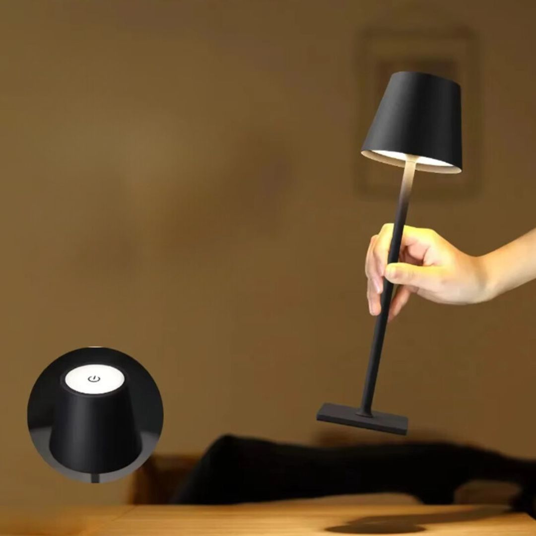 Elegant Led Table Lamp With Rechargeable Battery