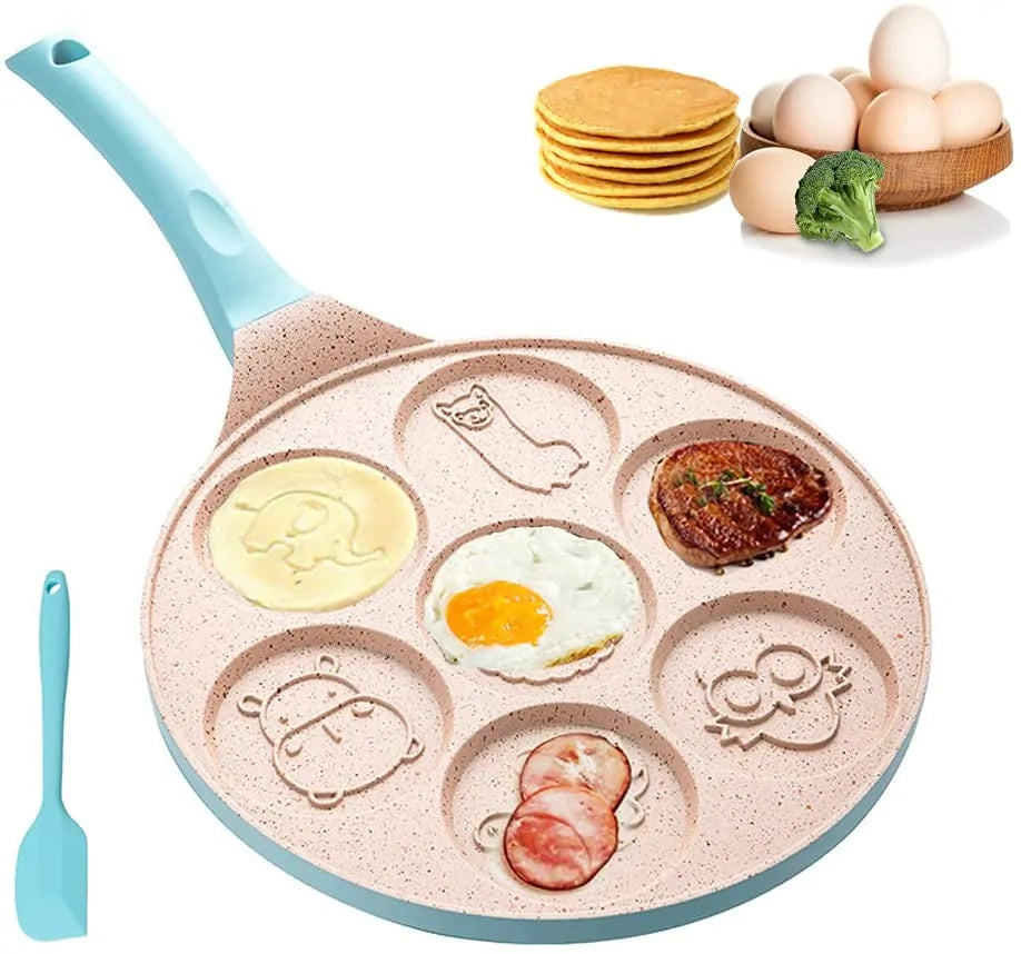 Breakfast Frying Pan For Children - Fun Pancake & Fried Egg Moulds