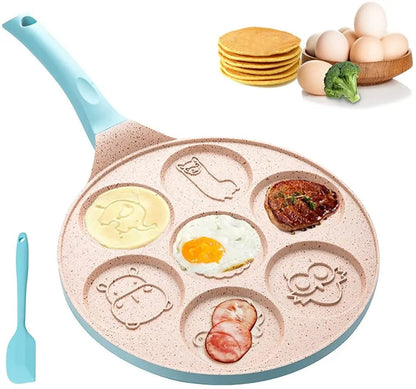 Breakfast Frying Pan For Children - Fun Pancake & Fried Egg Moulds