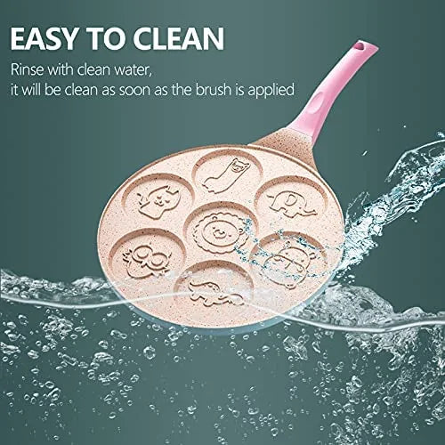 Breakfast Frying Pan For Children - Fun Pancake & Fried Egg Moulds