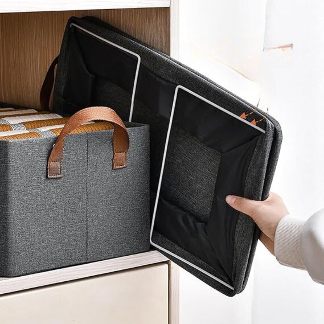 Foldable Clothing Organizer Box with Handles