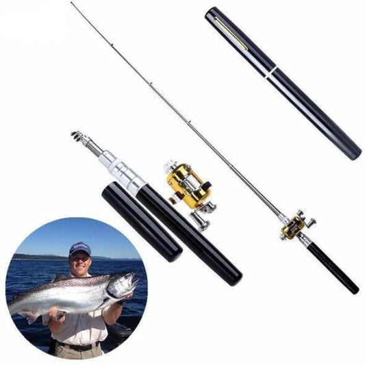 Compact Fishing Set with Telescopic Rod - Portable Fishing Rod for Travelling
