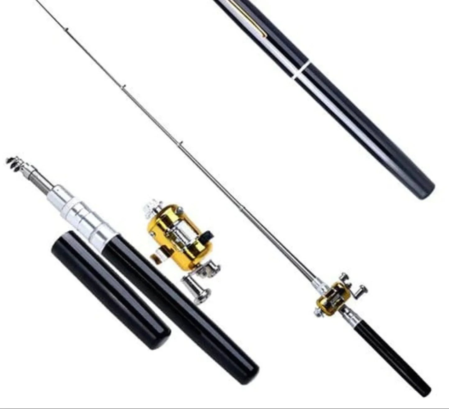 Compact Fishing Set with Telescopic Rod - Portable Fishing Rod for Travelling