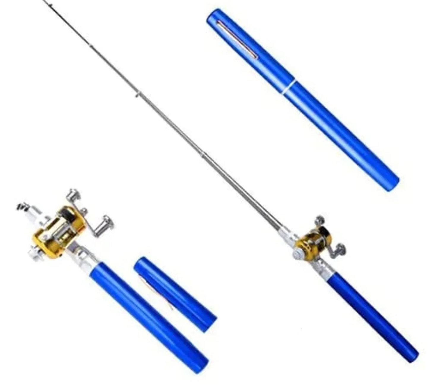 Compact Fishing Set with Telescopic Rod - Portable Fishing Rod for Travelling