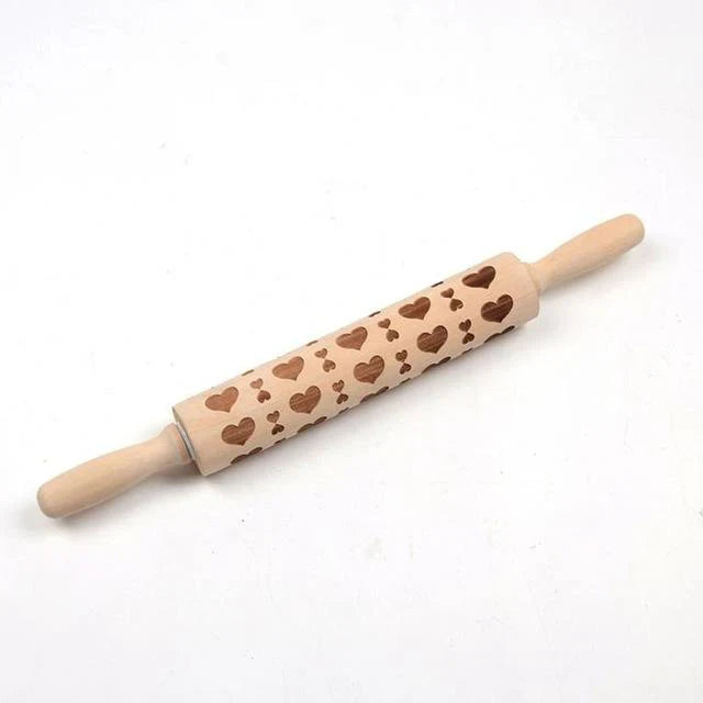 Engraved Pastry Roller For Creative Patterns