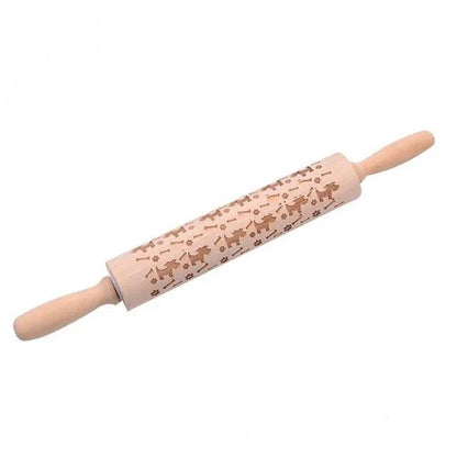 Engraved Pastry Roller For Creative Patterns