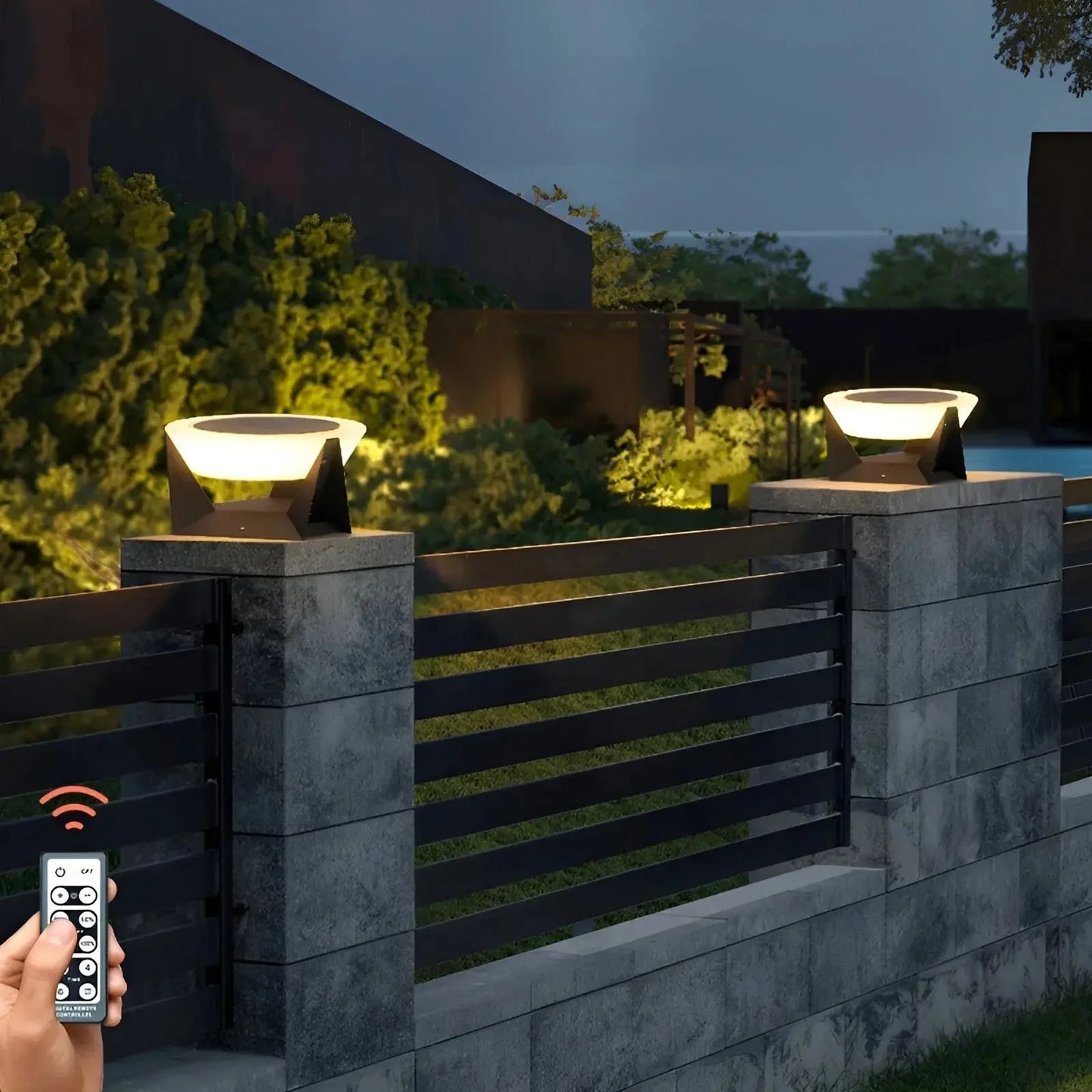 Modern LED Pedestal Light For Outdoor Use