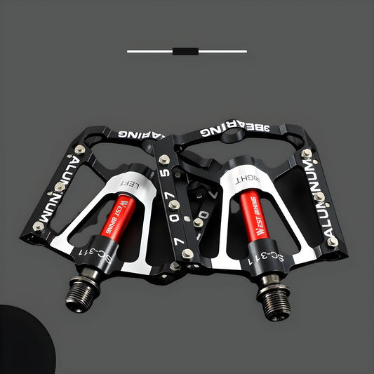 Robust Light Metal Bicycle Pedals With Non - Slip Grip