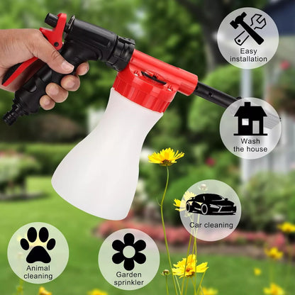 Foam Sprayer with High - Pressure Nozzle - Efficient Cleaning Gun for Garden and Household