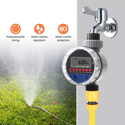 Digital Water Timer with Lcd Display - Automatic Garden Watering for Plants