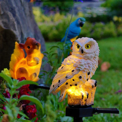 Solar Garden Light Owl - Led Outdoor Light For Garden Patio And Balcony  Weatherproof