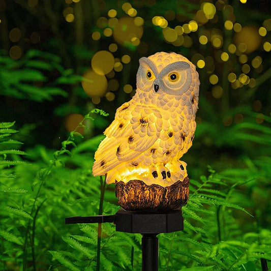 Solar Garden Light Owl - Led Outdoor Light For Garden Patio And Balcony  Weatherproof