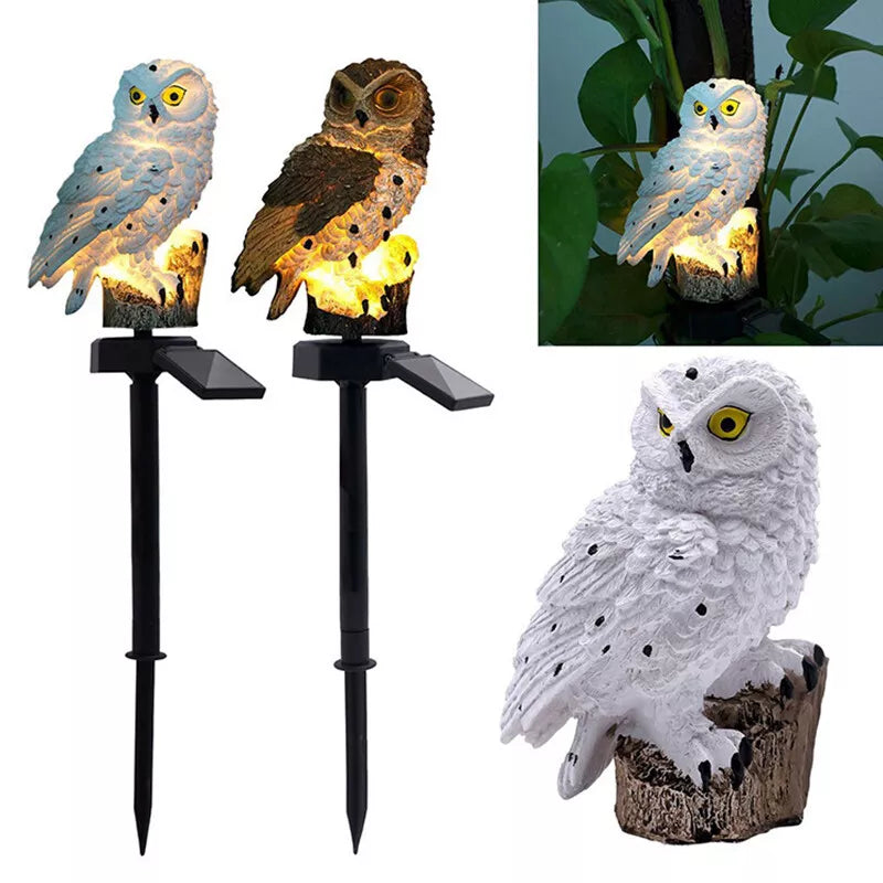 Solar Garden Light Owl - Led Outdoor Light For Garden Patio And Balcony  Weatherproof