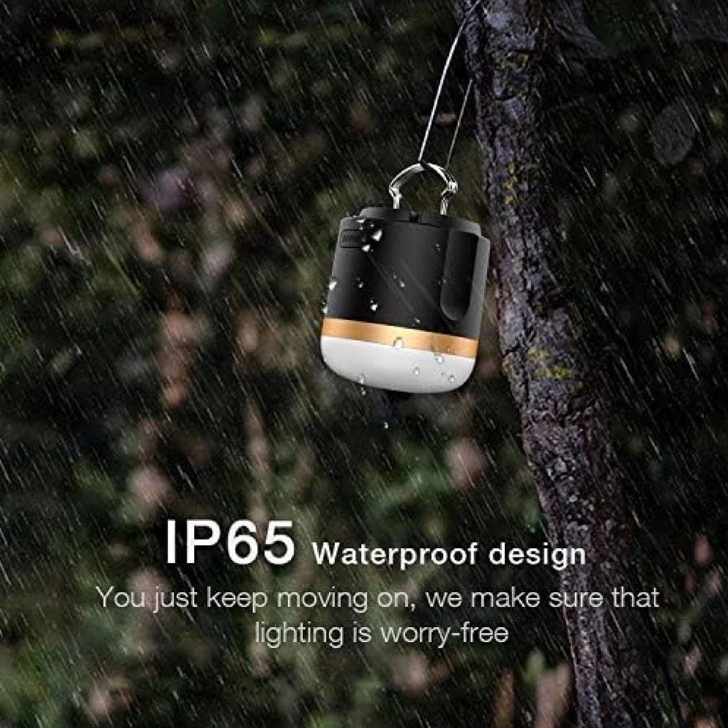 Portable Led Camping Lamp With Power Bank - Rechargeable Usb Connection  For Outdoor  Emergencies