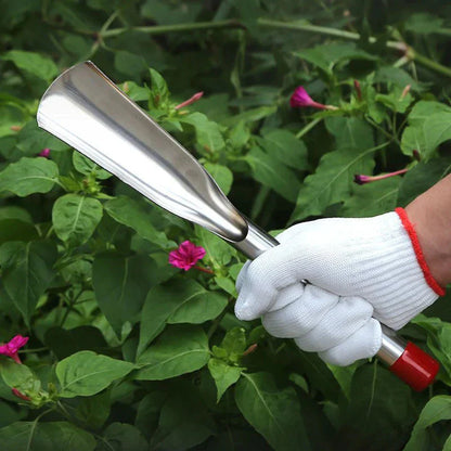Stainless Steel Weed Cutters and Digging Tools - Garden Tools with Wooden Handles