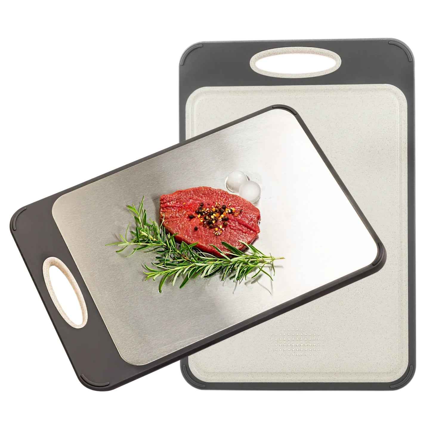 Hygienic Stainless Steel Cutting Board With Non - Slip Handle For Precise Cutting