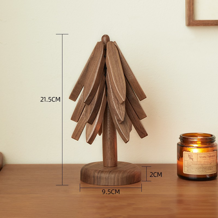 Elegant Tree Coasters In Wood Look