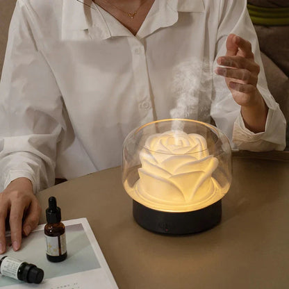 Aromatherapy Humidifier - Elegant Ultrasonic Diffuser with Led & Scented Oil Function